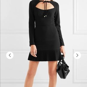 Rebecca Vallance Beltran pleat hem mini dress